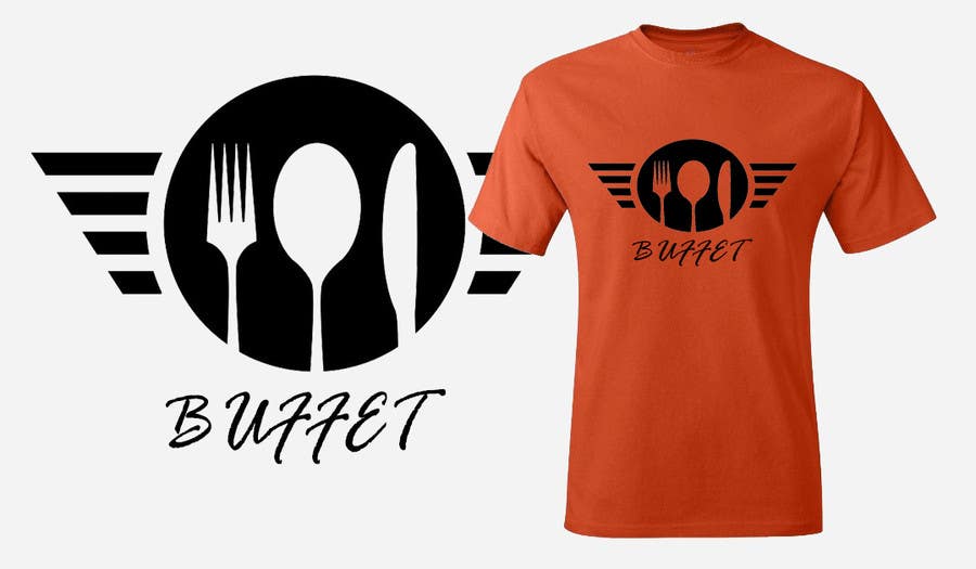 Bài tham dự cuộc thi #10 cho                                                 Design eines T-Shirts for Buffet Restaurant for a crowfunding camp. in germany
                                            