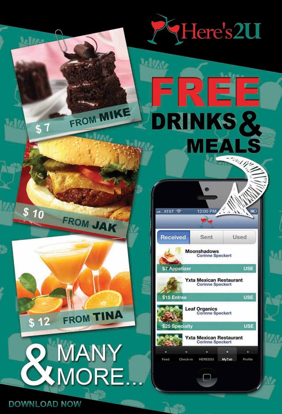 Bài tham dự cuộc thi #27 cho                                                 Design a In-store Restaurant Flyer for Mobile App.
                                            
