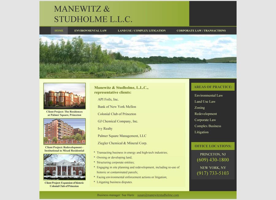 Proposta in Concorso #163 per                                                 Website Design for Manewitz & Studholme LLC
                                            