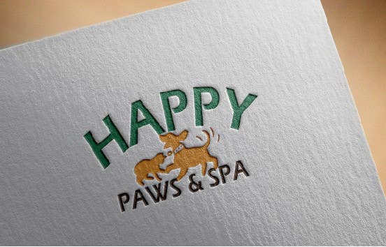 Penyertaan Peraduan #27 untuk                                                 Design a Logo for a Pet store "Happy Paws and Spa"
                                            