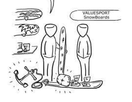 #9 untuk Cartoon for Snowboard/Ski Online Shop oleh designerdevilz