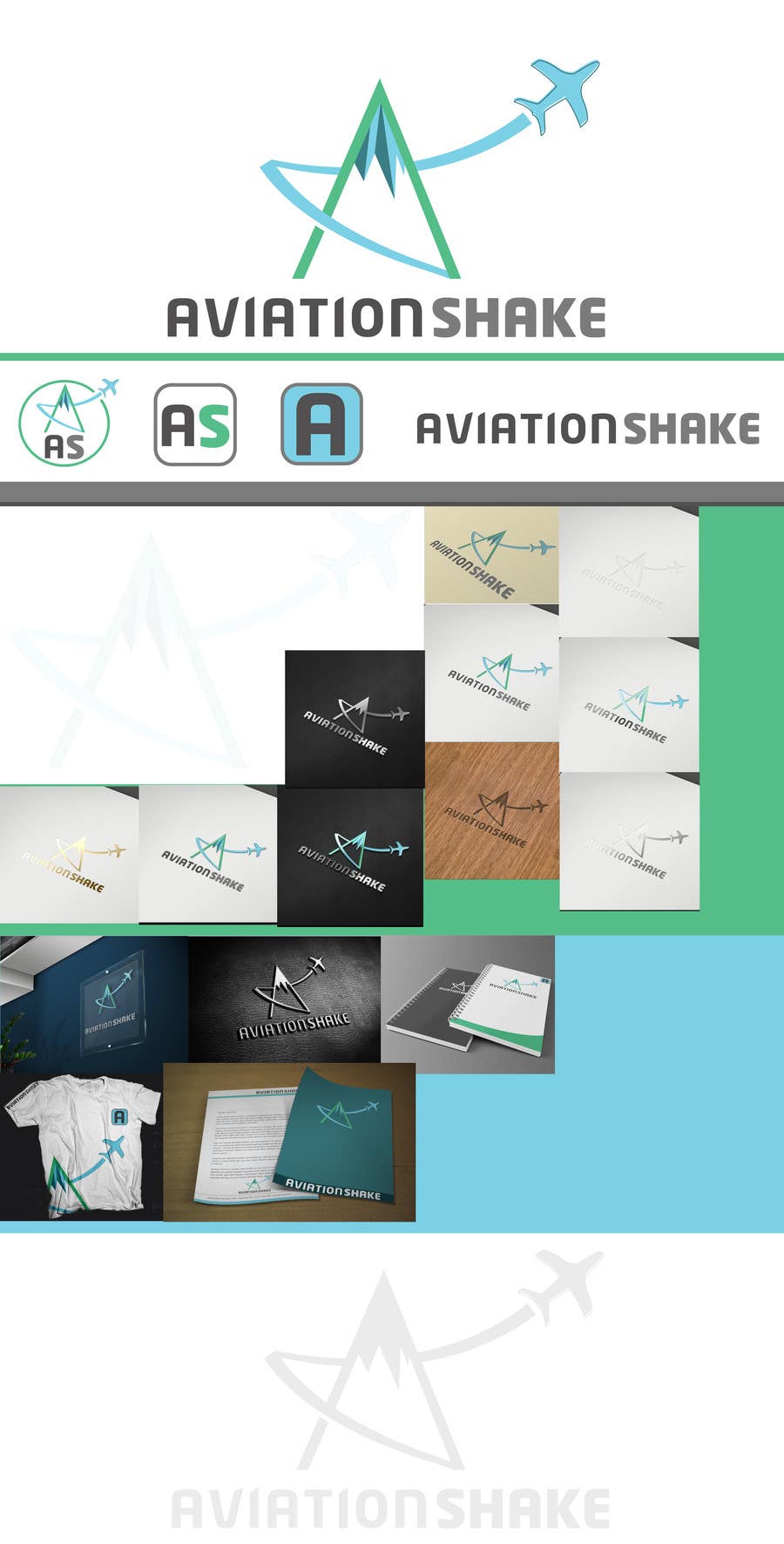 Participación en el concurso Nro.112 para                                                 Develop an Identity (logo, font, style, website mockup) for AviationShake
                                            