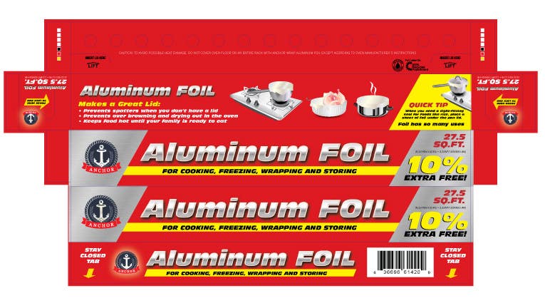 Contest Entry #5 for                                                 Create Print and Packaging Designs for ALUMINUM FOIL PACKAGE
                                            