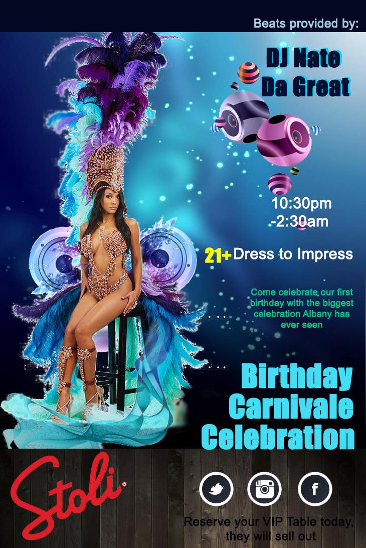 Penyertaan Peraduan #20 untuk                                                 Birthday Carnivale Celebration
                                            