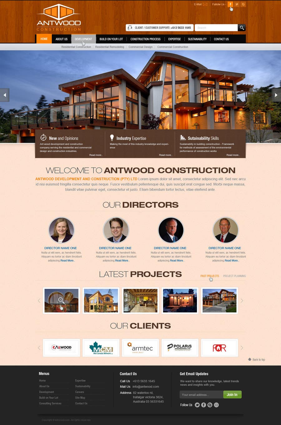 Proposta in Concorso #40 per                                                 Build a Website for Antwood Construction
                                            
