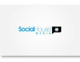 #445 dla Logo Design for Social House Media przez maidenbrands