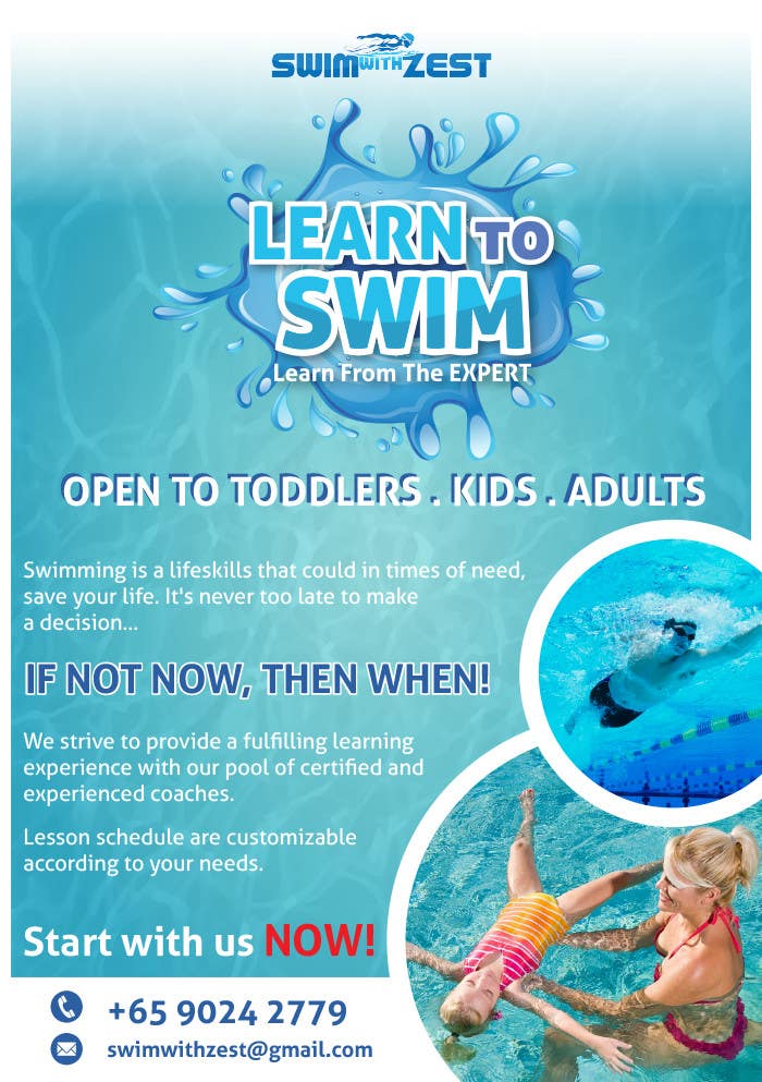 Design a Flyer for swim coaching Freelancer