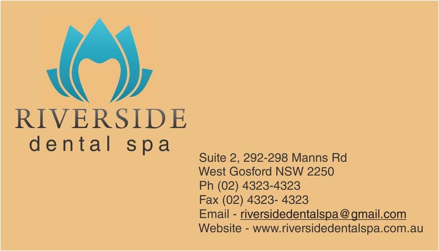 Penyertaan Peraduan #9 untuk                                                 Design some Business Cards, Stationary and facebook banner/profile picture for Riverside Dental Spa
                                            