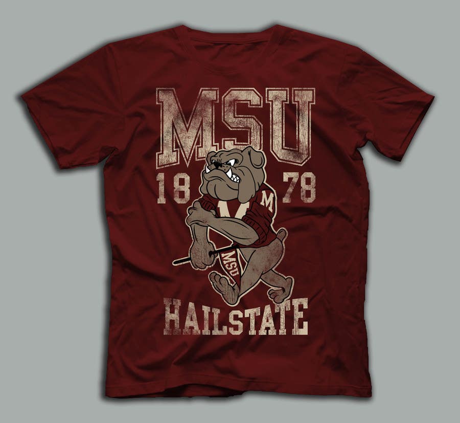 We need a shirt designed for screen printing for Mississippi State Universi...
