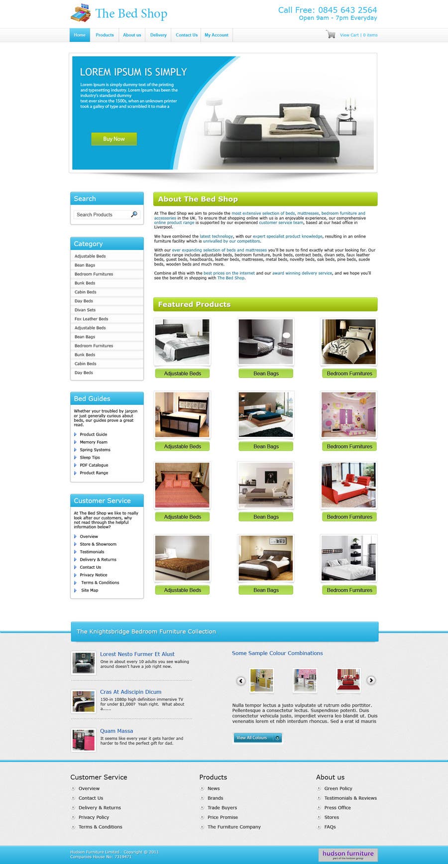 Proposition n°33 du concours                                                 Website Design for The Bed Shop (Online Furniture Retailer)
                                            