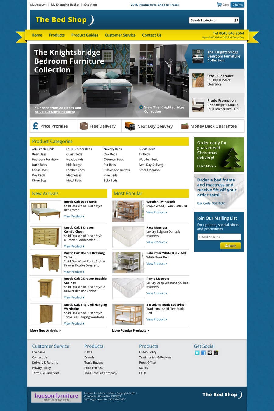 Participación en el concurso Nro.41 para                                                 Website Design for The Bed Shop (Online Furniture Retailer)
                                            