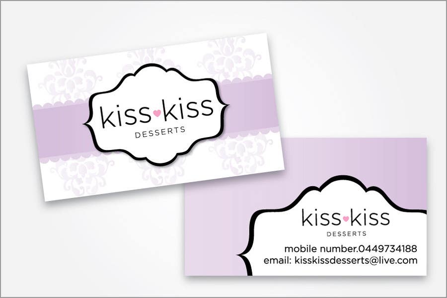 Wettbewerbs Eintrag #222 für                                                 Business Card Design for Kiss Kiss Desserts
                                            