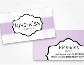 #222 para Business Card Design for Kiss Kiss Desserts de jennfeaster