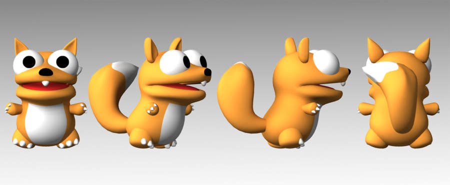 Penyertaan Peraduan #54 untuk                                                 Design 3 cute game characters (3D)
                                            