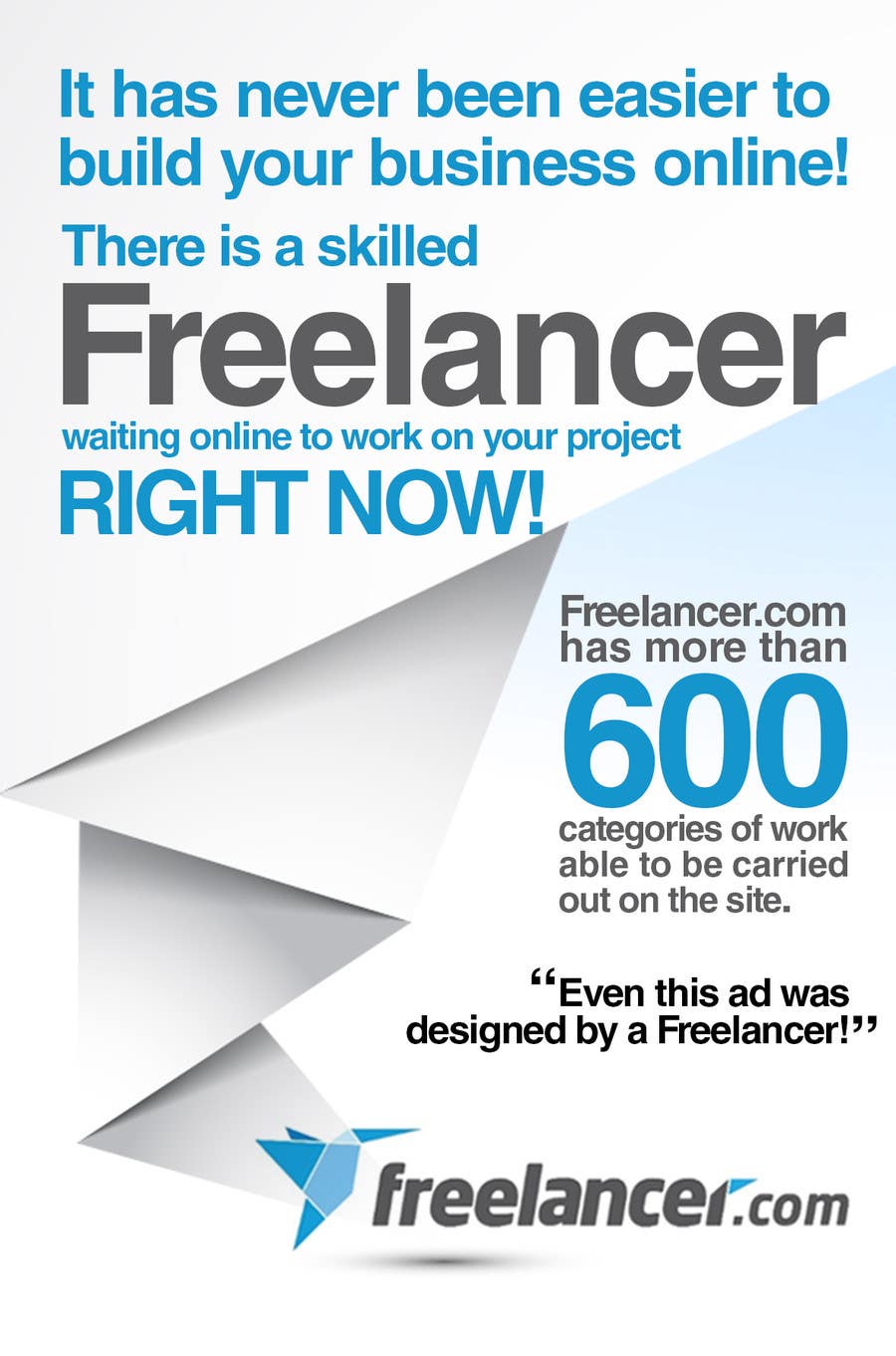 Penyertaan Peraduan #1 untuk                                                 Design an Advertisement for Freelancer.com to go in an eBook.
                                            