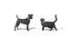 Miniatura da Inscrição nº 10 do Concurso para                                                     Illustration of a dog silhouette and a cat silhouette
                                                