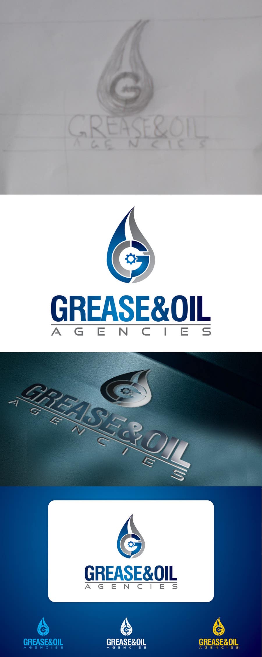 Penyertaan Peraduan #103 untuk                                                 Design a Logo for GREASE & OIL AGENCIES
                                            