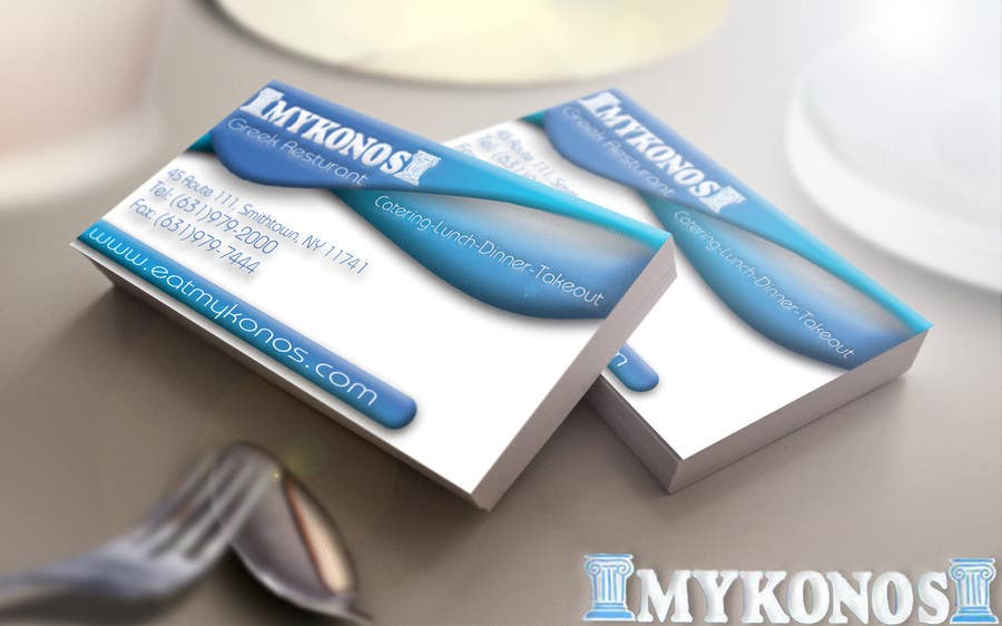 Inscrição nº 52 do Concurso para                                                 Design some Business Cards for Mykonos Greek Restaurant
                                            
