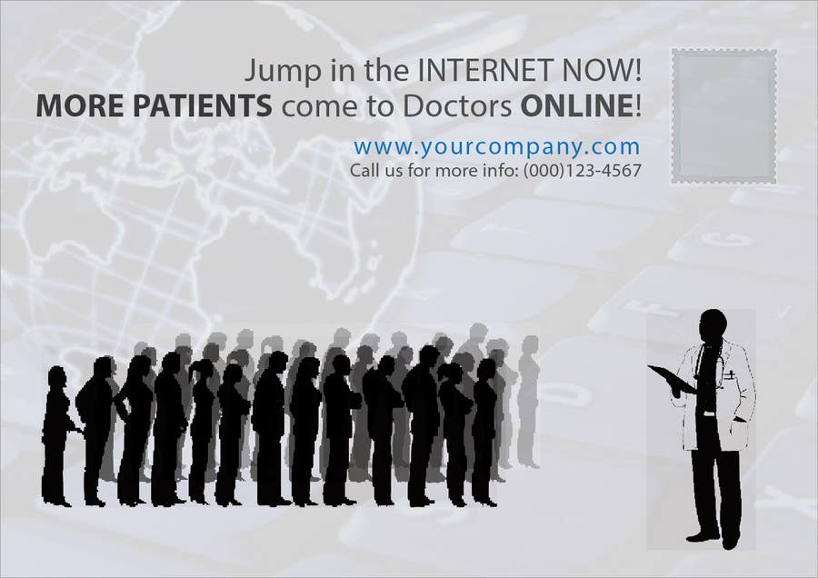 Kilpailutyö #19 kilpailussa                                                 Ad to attract doctors to have presence in internet
                                            