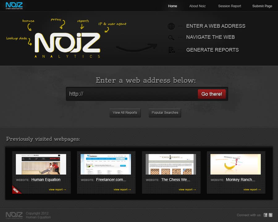 Participación en el concurso Nro.29 para                                                 Website Design for Noiz Analytics
                                            