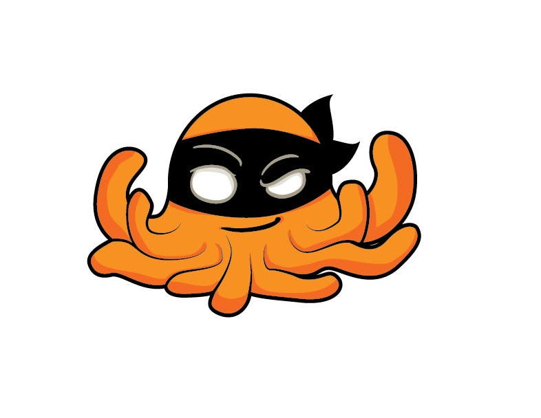 Příspěvek č. 8 do soutěže                                                 Design a bandit mask wearing octopus!
                                            