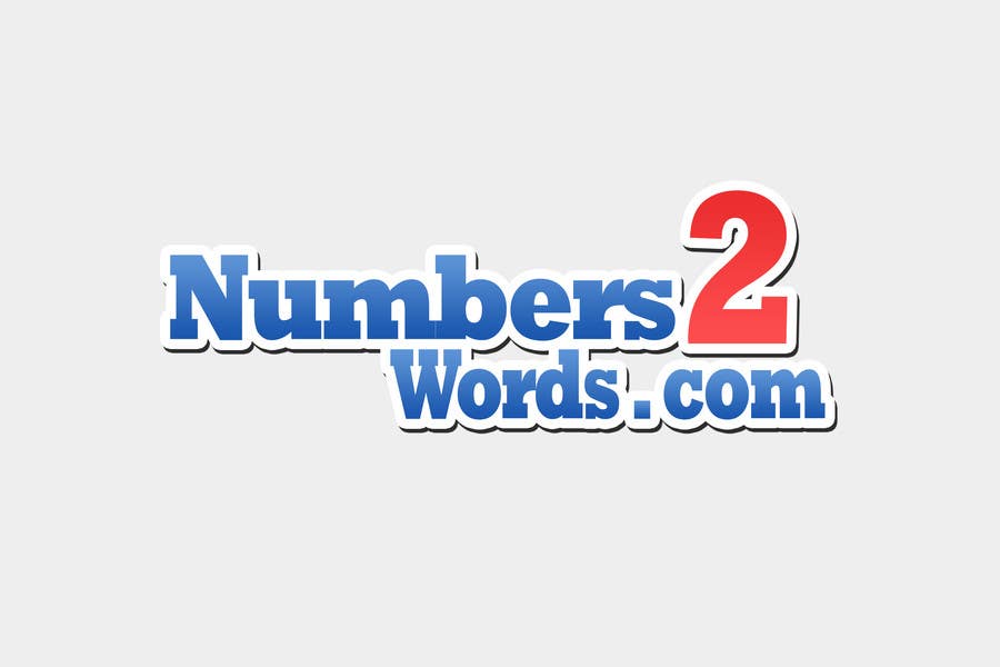 Bài tham dự cuộc thi #51 cho                                                 Design a logo for www.numbers2words.com
                                            