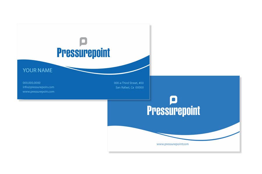 Intrarea #58 pentru concursul „                                                Business Card Design for Pressurepoint
                                            ”