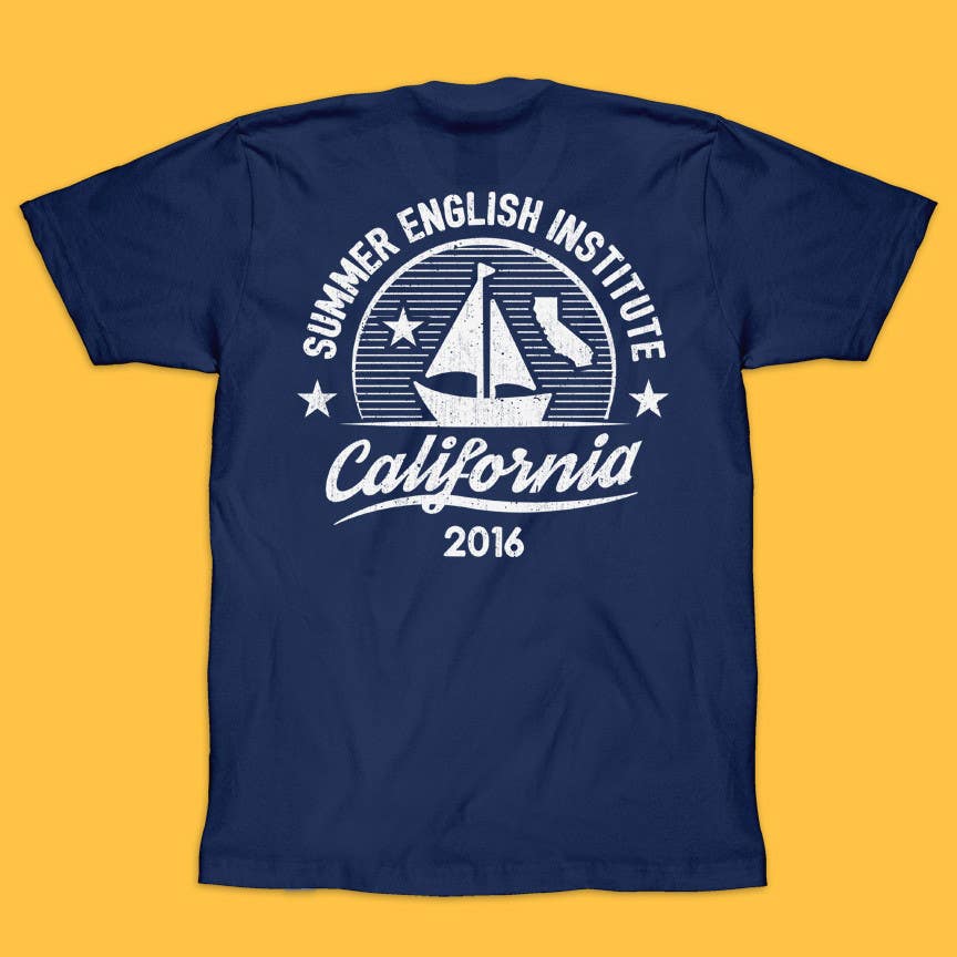 Příspěvek č. 38 do soutěže                                                 California English Camp back of t-shirt design
                                            