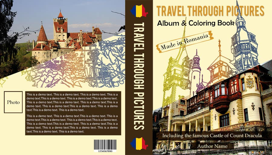Příspěvek č. 12 do soutěže                                                 Cover for Adult Coloring book
                                            