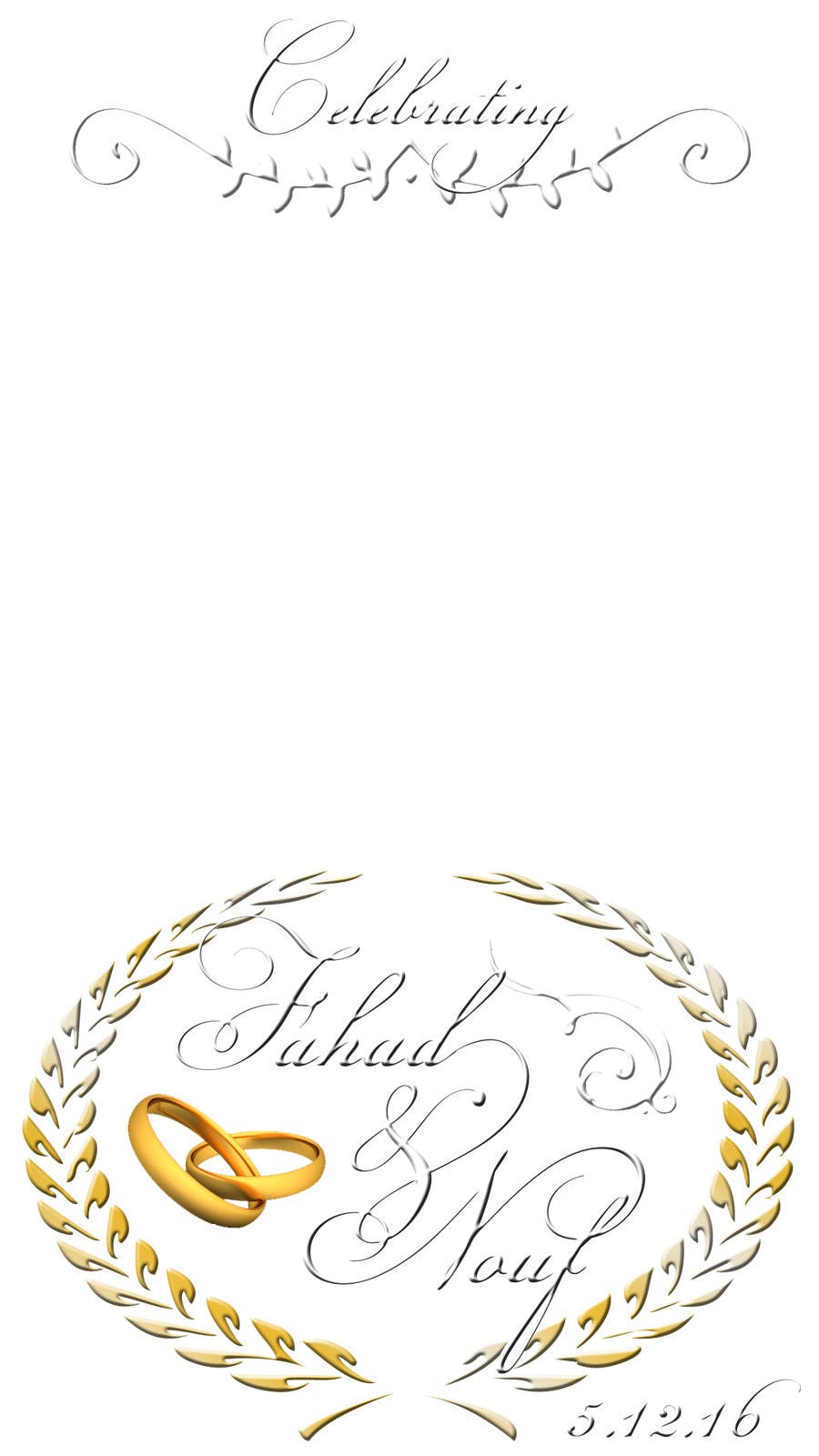Contest Entry #1 for                                                 Wedding snapchat geofilter.
                                            