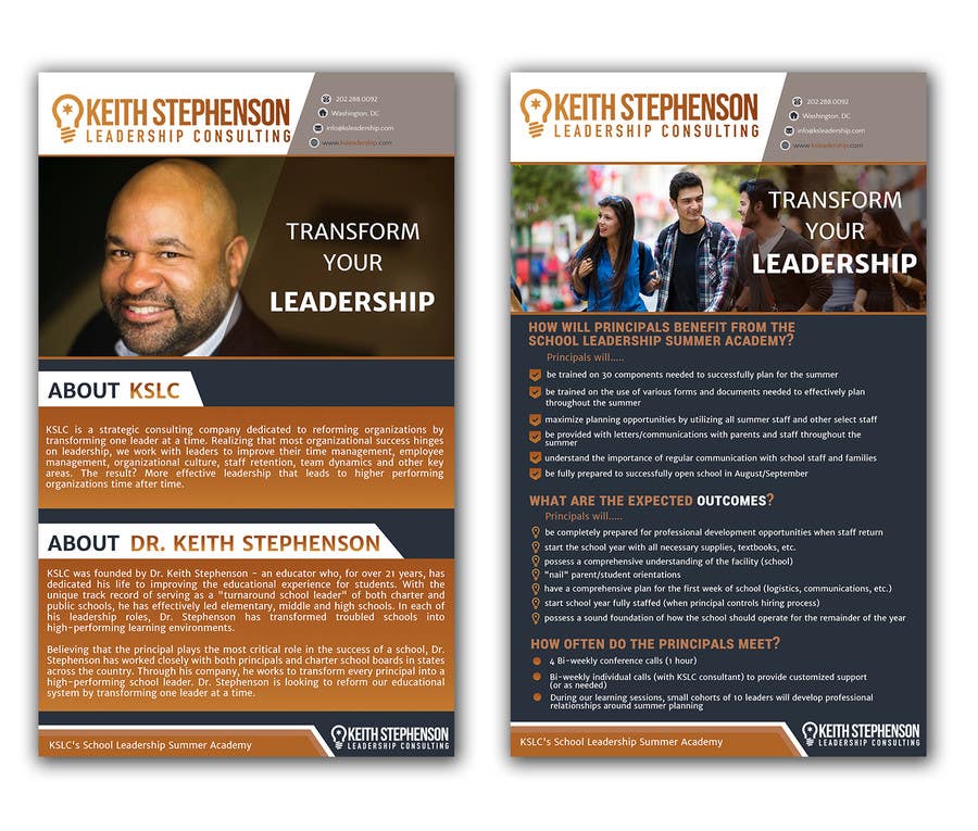 ผลงานการประกวด #10 สำหรับ                                                 Summer Leadership Institute Brochure
                                            