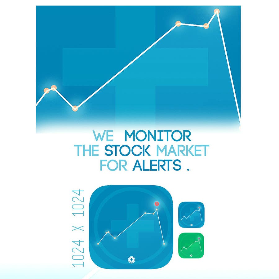 Contest Entry #6 for                                                 Stock Market Alert App Icon
                                            