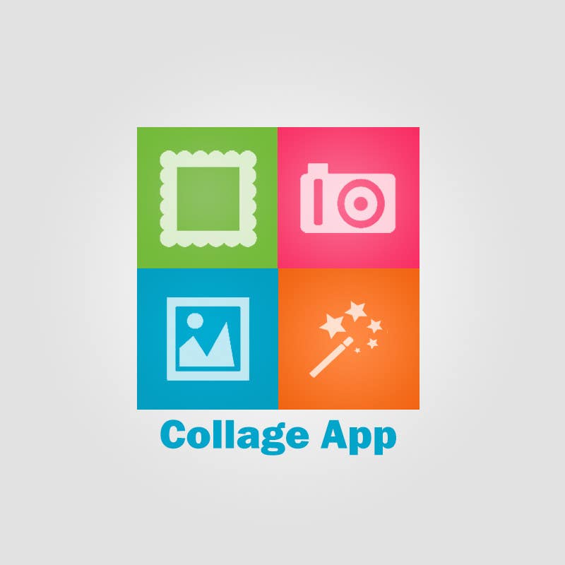 ผลงานการประกวด #7 สำหรับ                                                 Design an icon for a collage maker app
                                            