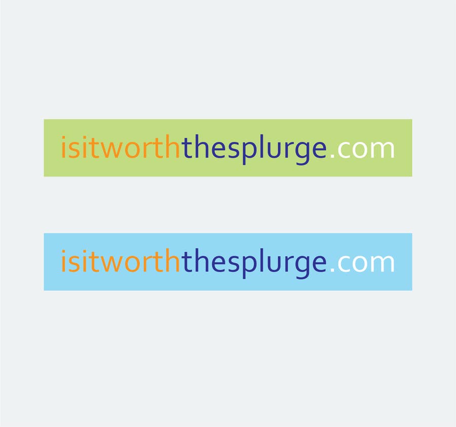 ผลงานการประกวด #14 สำหรับ                                                 Design a Logo for isitworththesplurge.com
                                            