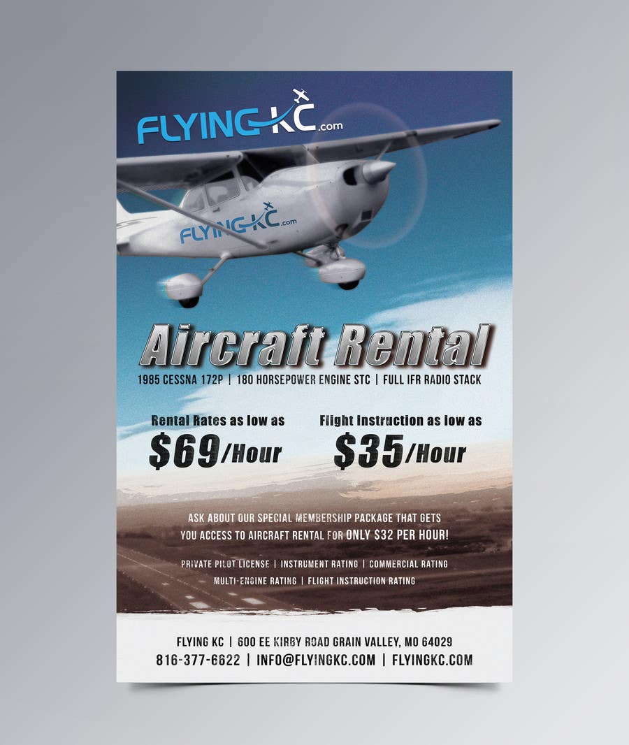Contest Entry #28 for                                                 Design flyer for Aircraft Rental
                                            