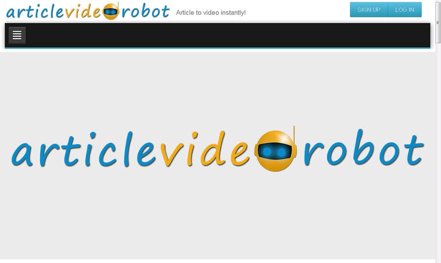 Bài tham dự cuộc thi #77 cho                                                 Design a Logo for ArticleVideoRobot
                                            