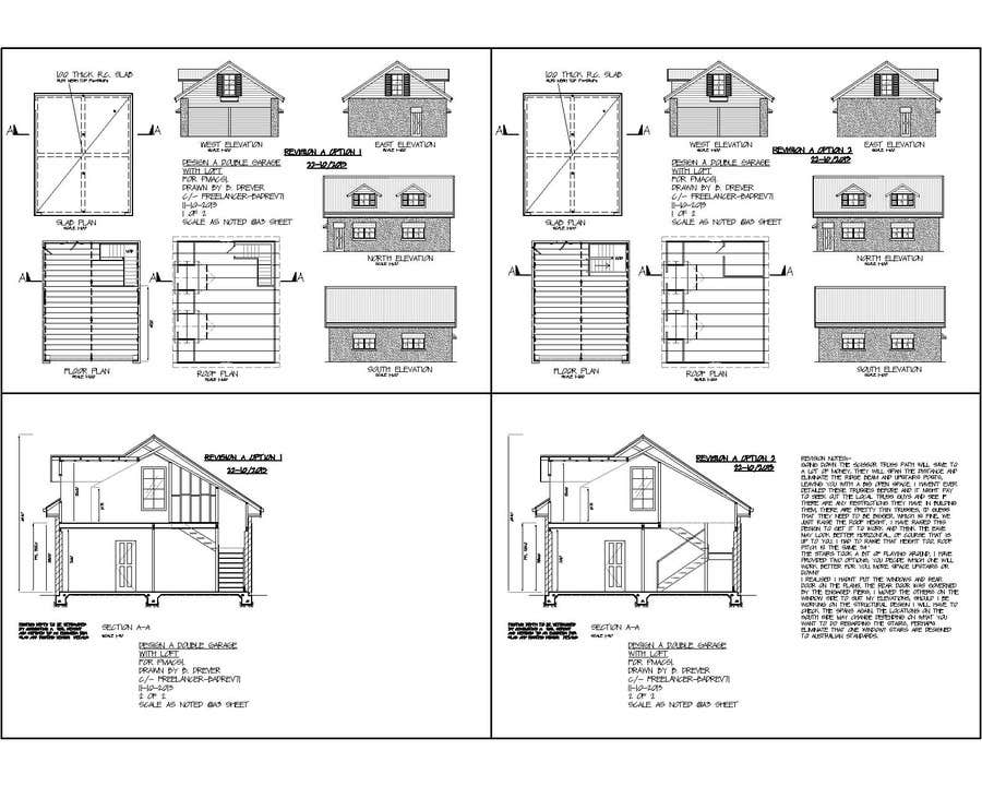 Penyertaan Peraduan #15 untuk                                                 Design a double garage with loft
                                            