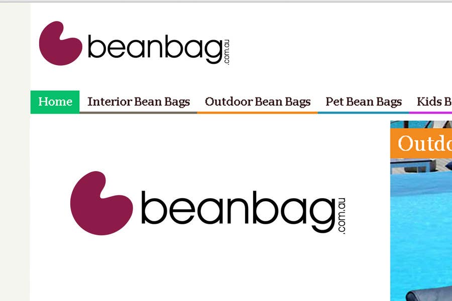 Intrarea #320 pentru concursul „                                                Logo Design for Beanbags.com.au and also www.beanbag.com.au (we are after two different ones)
                                            ”