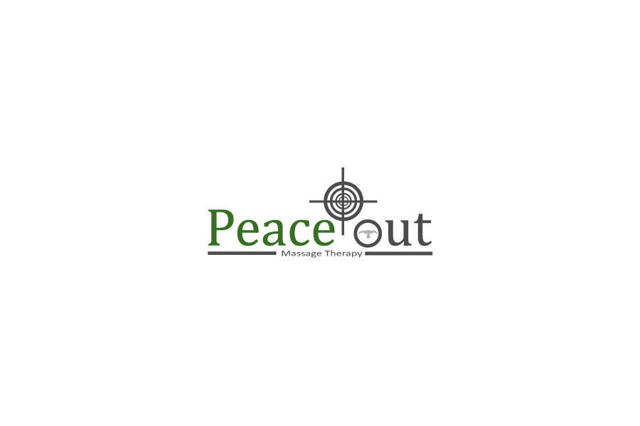 Kilpailutyö #127 kilpailussa                                                 Design a Logo for my company "Peace Out" massage therapy.
                                            