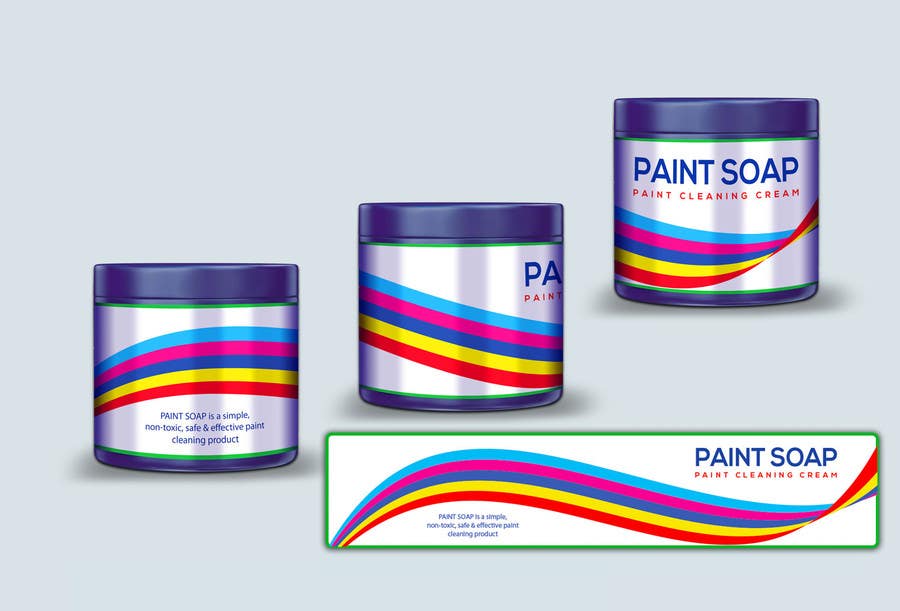 Kilpailutyö #29 kilpailussa                                                 Design for paint can label
                                            