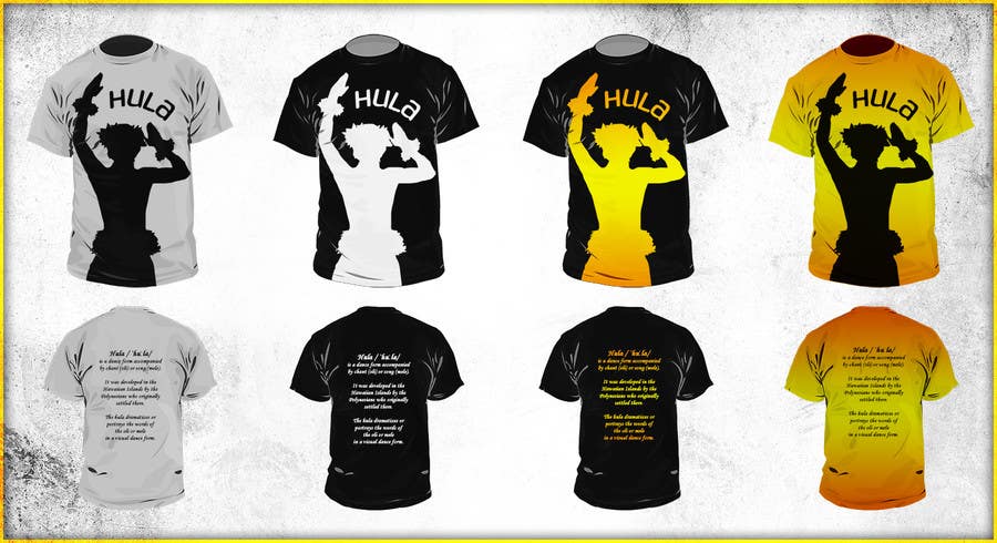 Bài tham dự cuộc thi #51 cho                                                 Design a T-Shirt for Hula dancing event
                                            