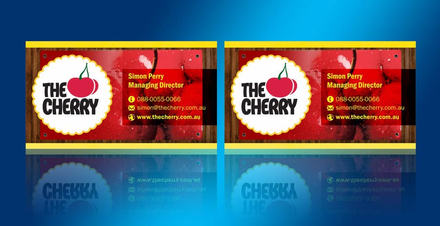 Kilpailutyö #45 kilpailussa                                                 Design some Business Cards for The Cherry
                                            