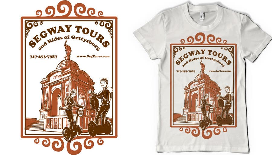 Proposition n°58 du concours                                                 T-shirt Design for Segway Tours of Gettysburg
                                            