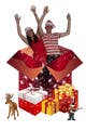 Ảnh thumbnail bài tham dự cuộc thi #16 cho                                                     Illustrate two people bursting out of a Christmas Gift
                                                