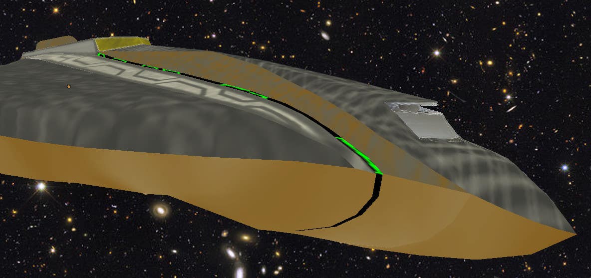 Penyertaan Peraduan #6 untuk                                                 Do some 3D Modelling for Sci-fi video Game Stealth ship
                                            