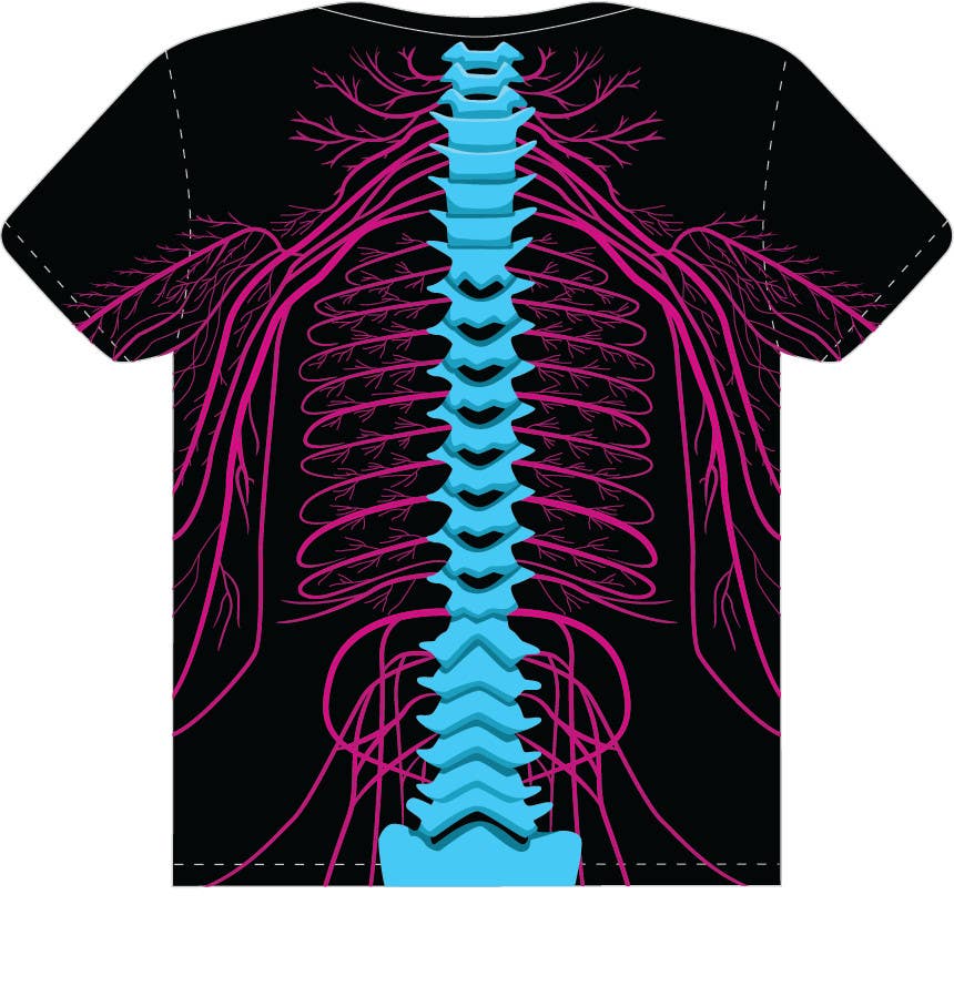 Contest Entry #37 for                                                 Tshirt Design Spine and Nervous System
                                            