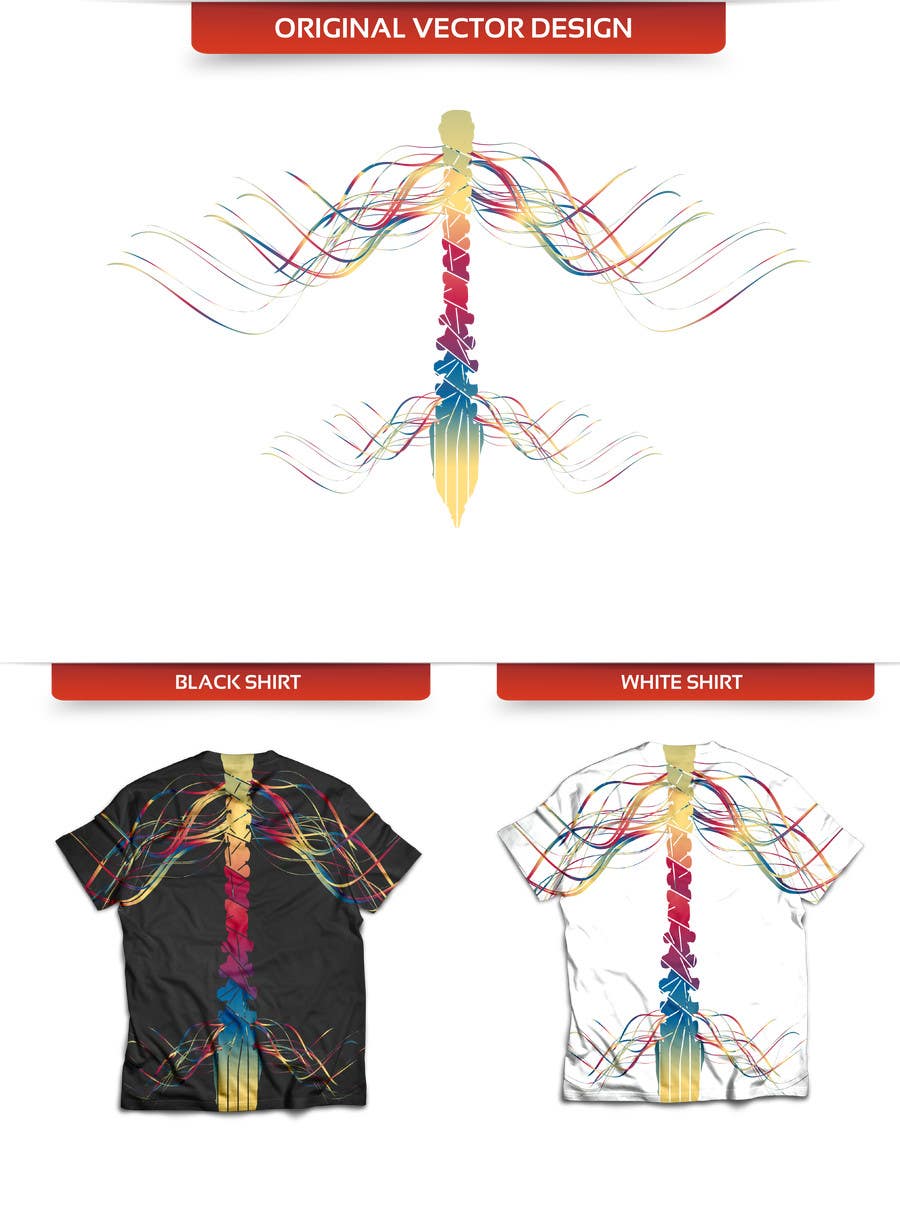 Contest Entry #63 for                                                 Tshirt Design Spine and Nervous System
                                            