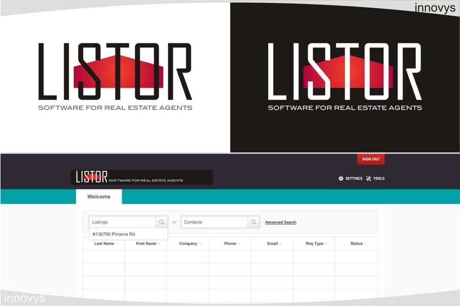 Inscrição nº 301 do Concurso para                                                 Logo Design for A software program named "LISTOR" for real estate agents
                                            