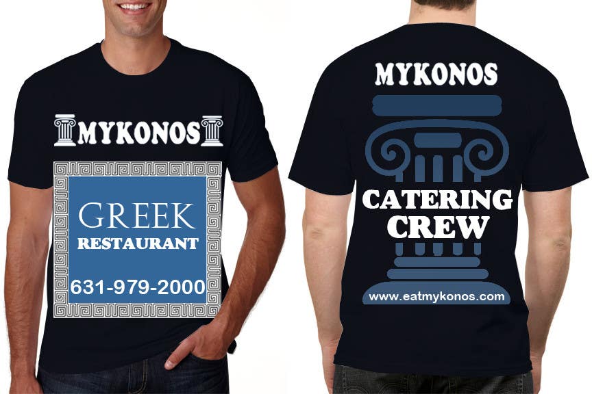 Proposition n°55 du concours                                                 Design a T-Shirt for Mykonos Greek Restaurant
                                            