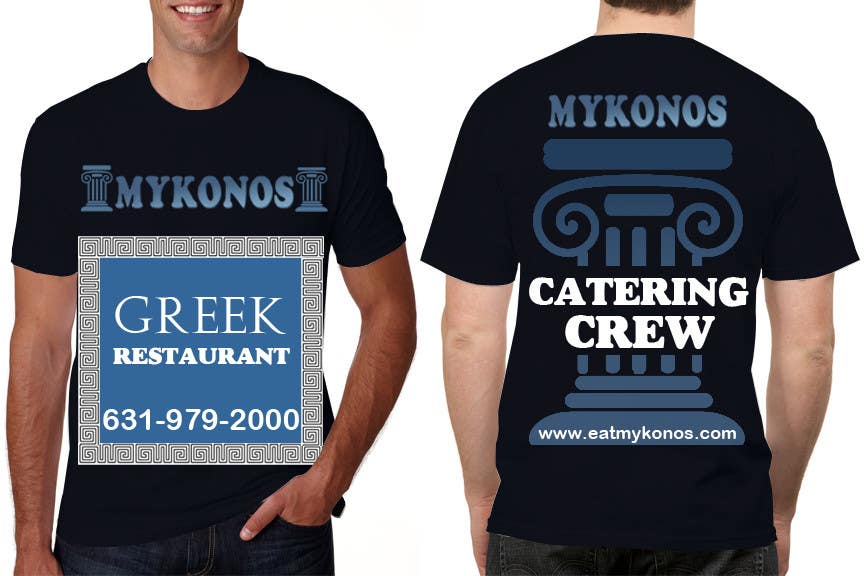 Penyertaan Peraduan #56 untuk                                                 Design a T-Shirt for Mykonos Greek Restaurant
                                            